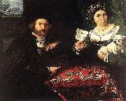 Lorenzo Lotto Husband and Wife oil on canvas